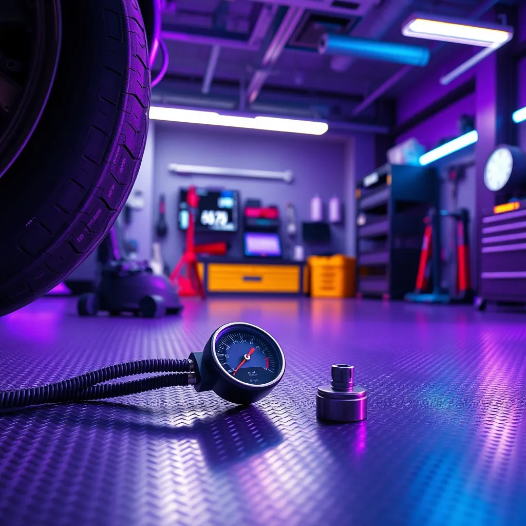 A close up shot of a car dashboard with low fuel light and a