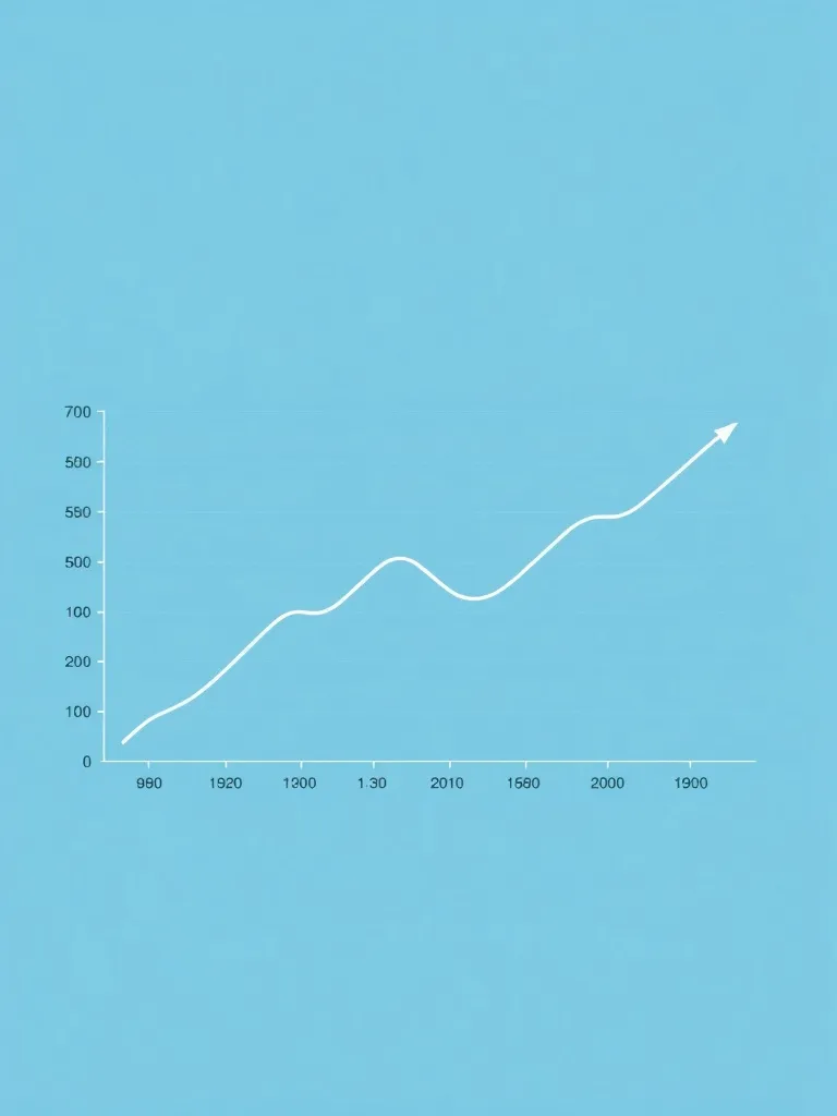 A professional clean line graph showing a downward curve of